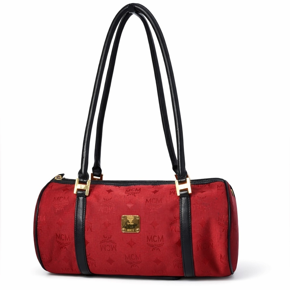 MCM Red and Black Shoulder Bag
